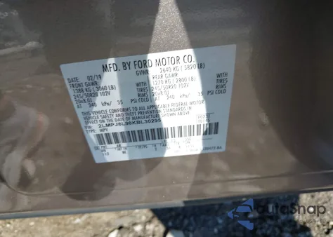 2019 Lincoln Nautilus Reserve from USA, damaged, VIN 2LMPJ8L98KBL30295